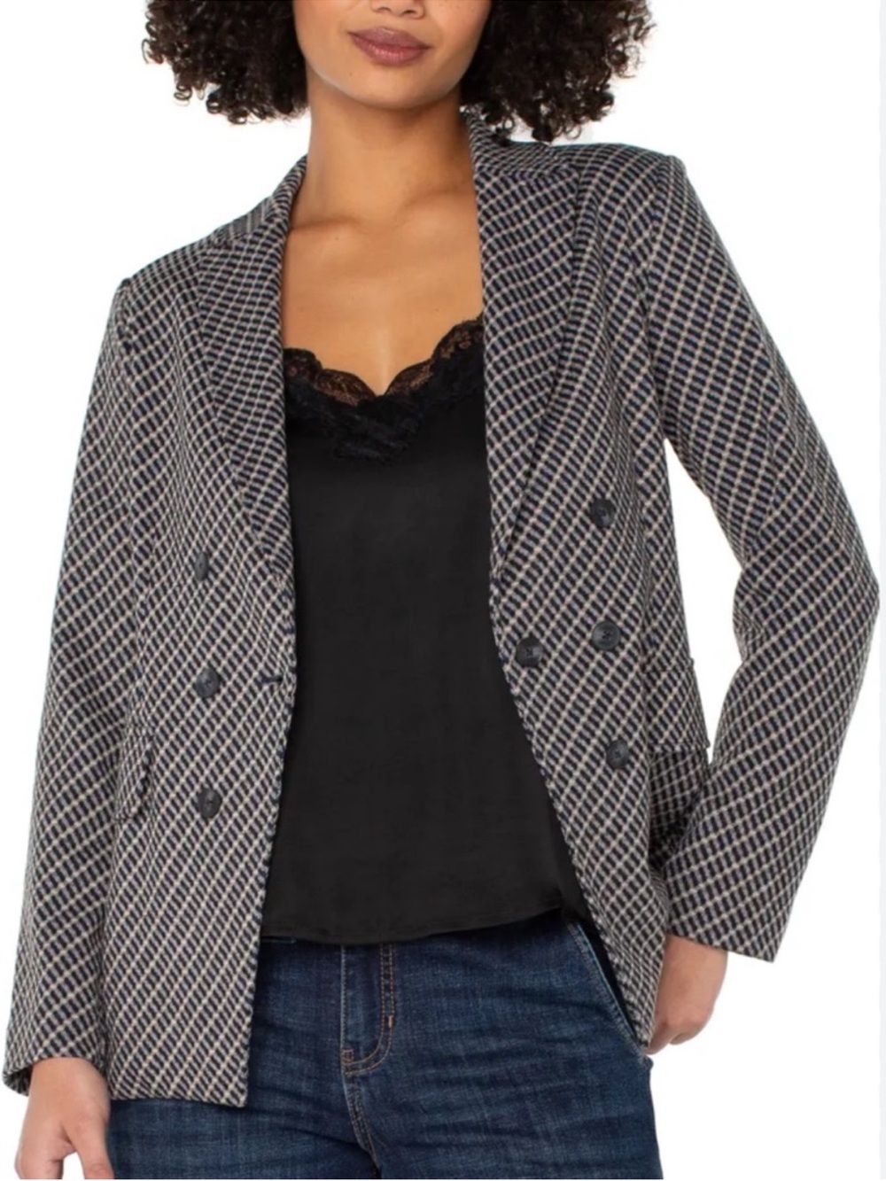 Like New Liverpool Faux Double Breasted Blazer Size Medium